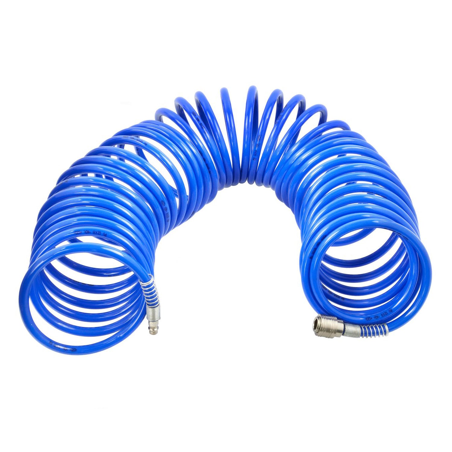 Спирален въздушен маркуч 15 м с бързи връзки, диаметър на маркуча 8-12 мм GEKO