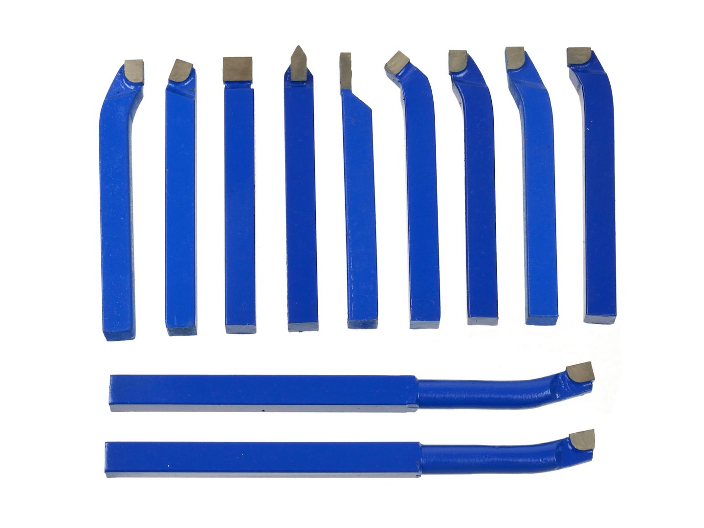 Комплект 11 карбидни ножа за струг 8 x 8 мм - GEKO