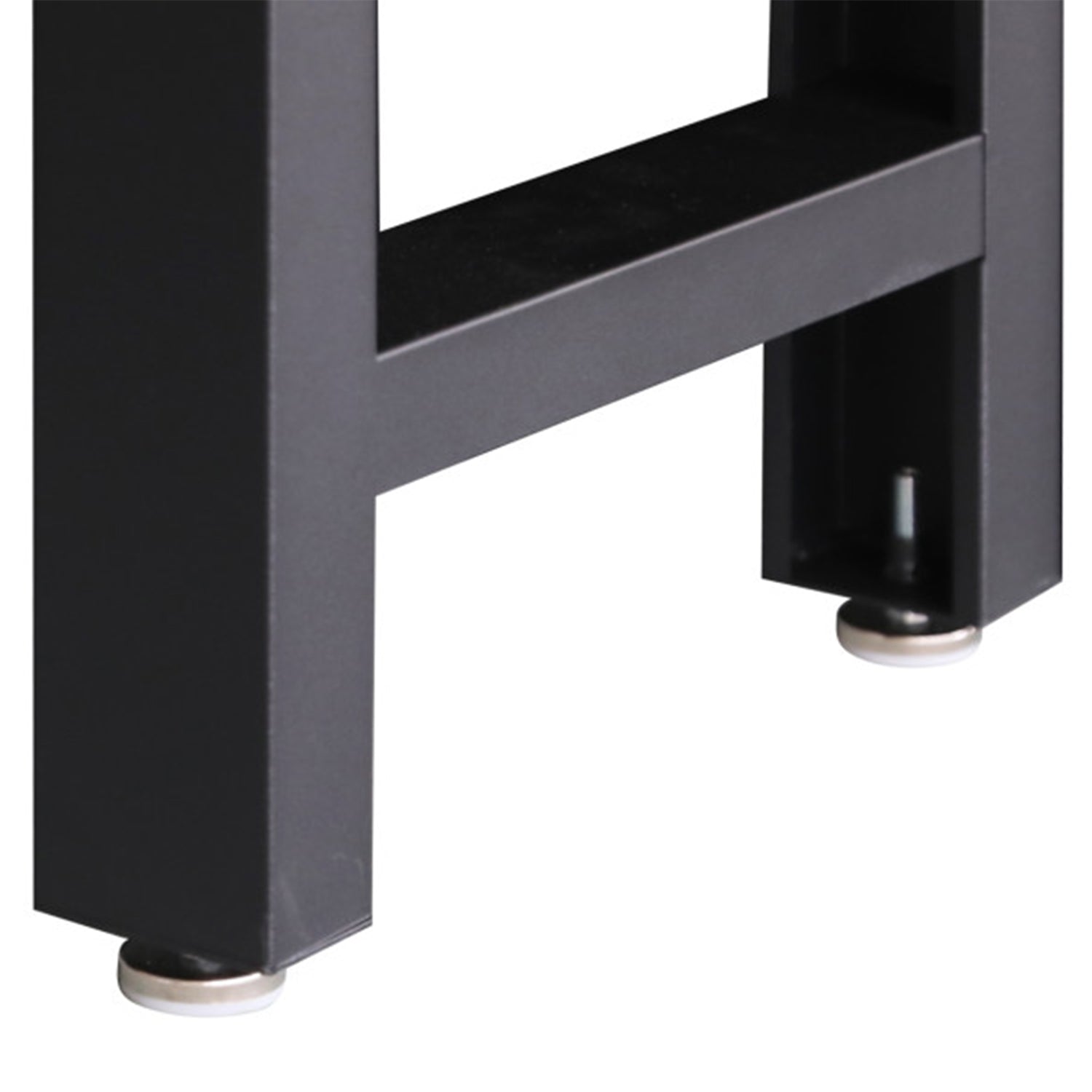 Комплект модулни мебели, метален PREMIUM, за сервиз, 8 части, черен мат