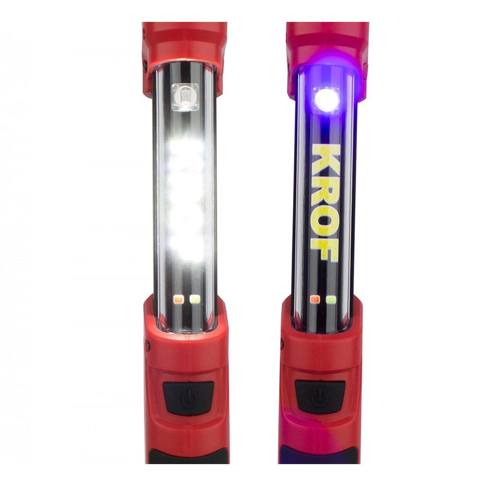 Работна лампа, зареждаща се 4W COB + 1W UV LED KROFTOOLS