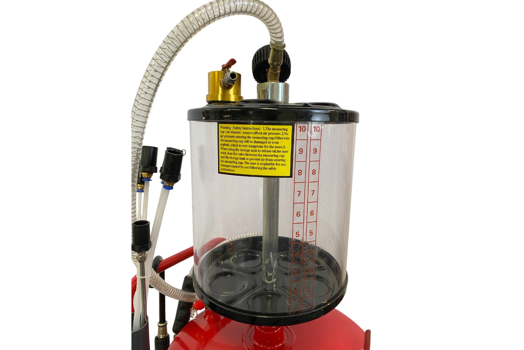 Пневматичен рекуператор на масло със засмукване 80 л INVENTO