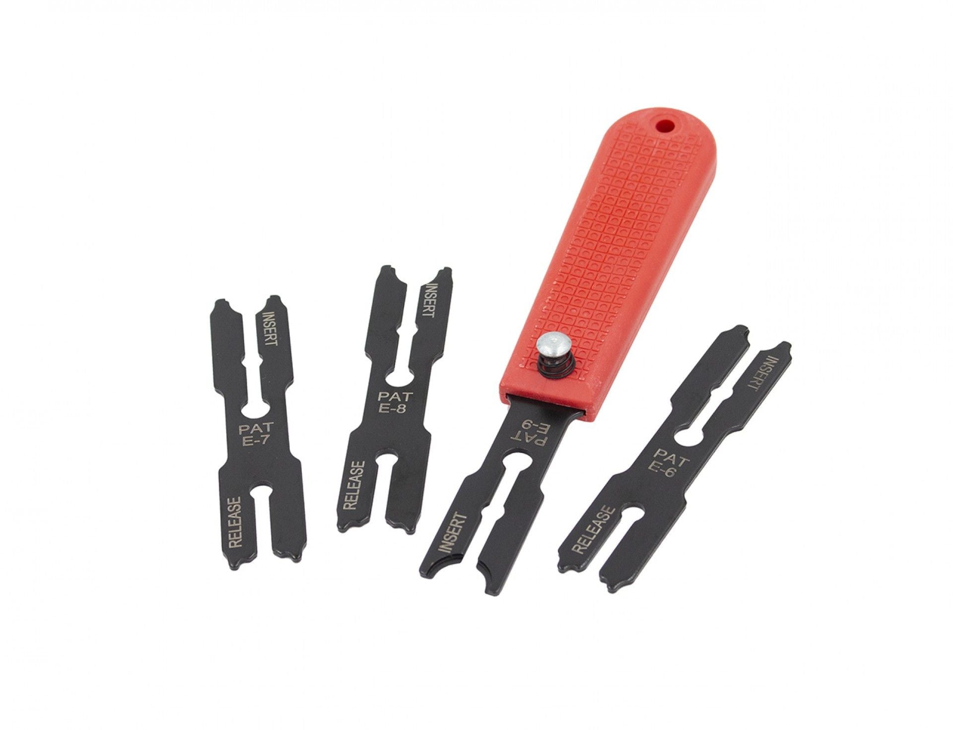 Устройство за монтаж/демонтаж на предпазни скоби тип Е