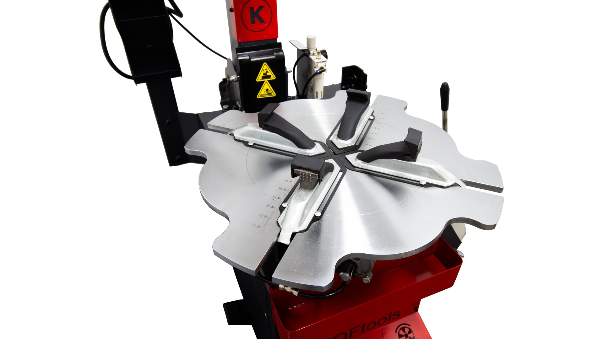 Машина за монтаж и демонтаж на гуми с автоматично рамо RUNFLAT 24" 220V