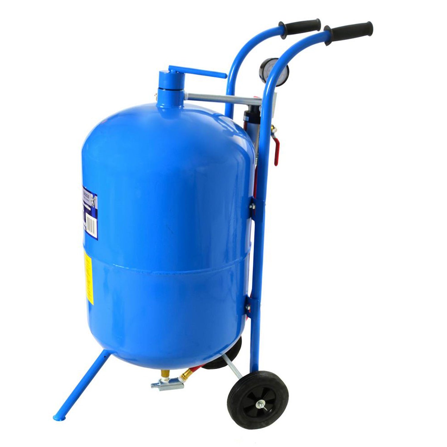 Пясъкоструйка 76 л / 20 галона + Кварцов пясък, гранулация 0.3-0.7 мм, в торба от 25 кг