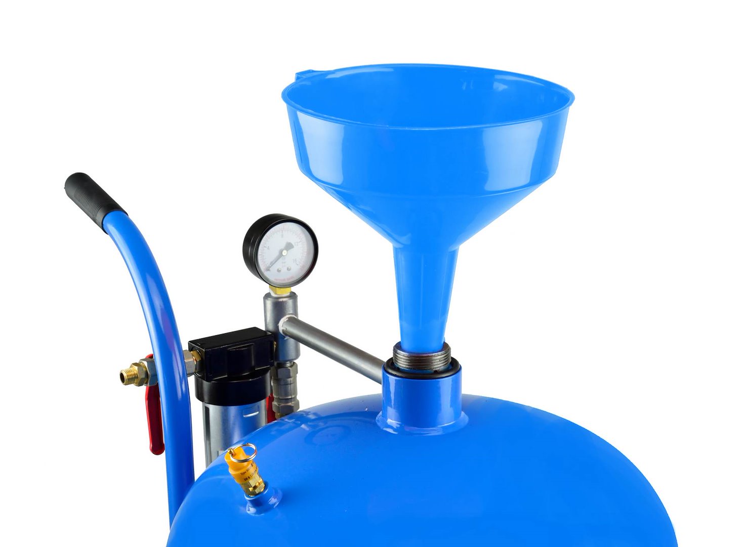 Пясъкоструйка 76 л / 20 галона + Кварцов пясък, гранулация 0.3-0.7 мм, в торба от 25 кг