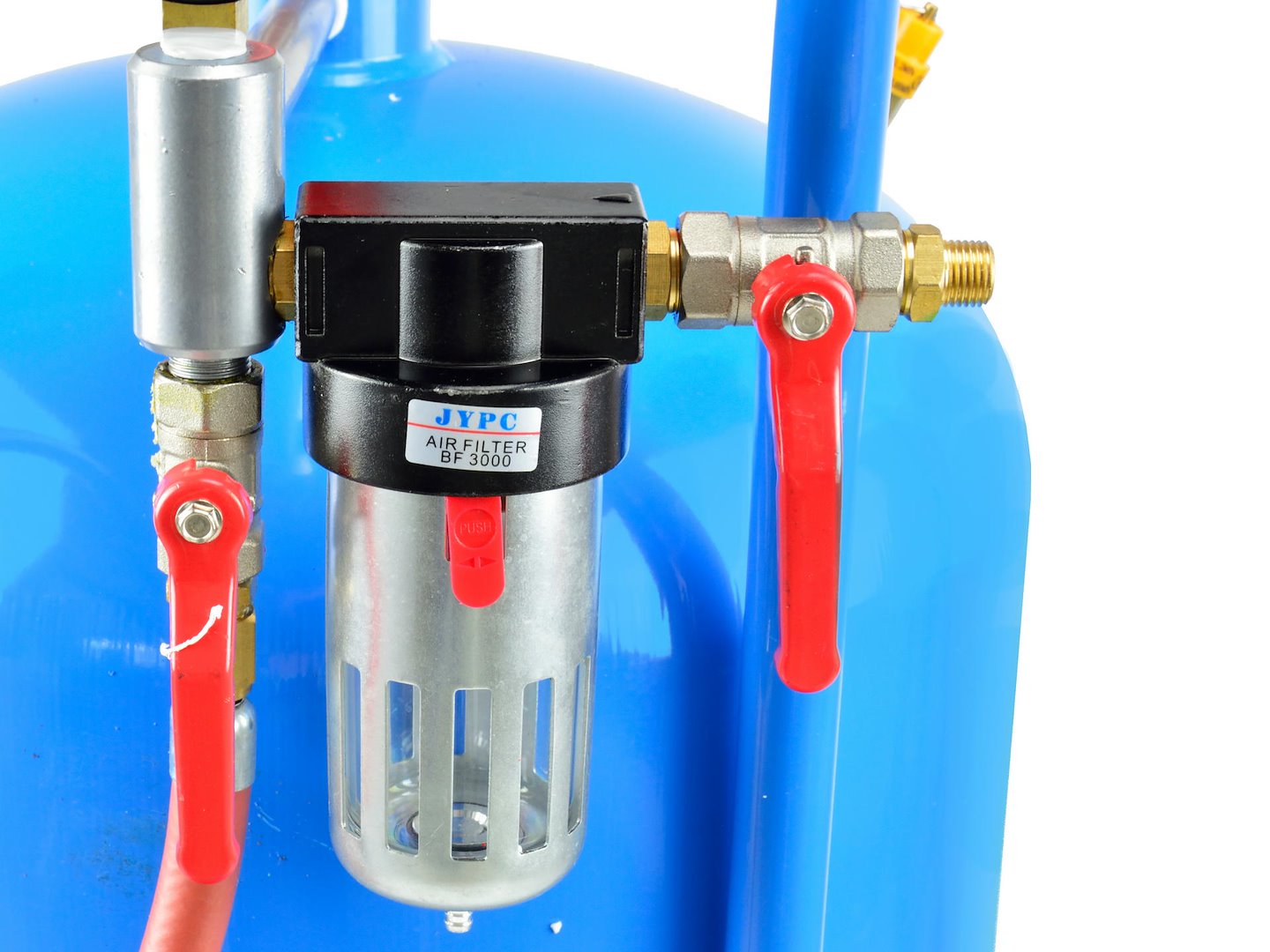 Пясъкоструйка 76 л / 20 галона + Кварцов пясък, гранулация 0.3-0.7 мм, в торба от 25 кг