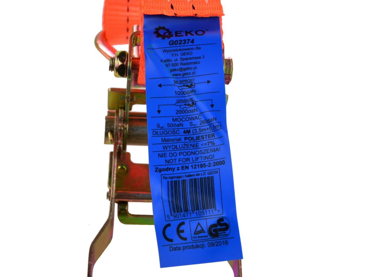 Укрепващ колан с тресчотка 4 м 2 т 35 мм