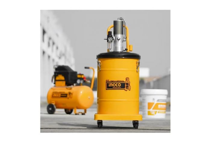 Пневматична помпа за гресиране 30л. INGCO