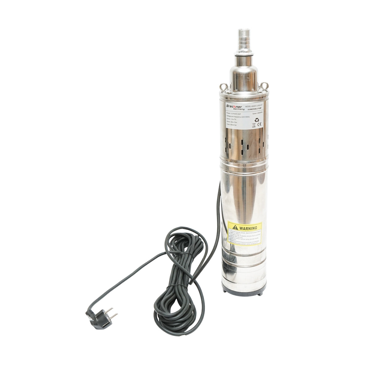 Потопяема водна помпа D100mm, 30l/min дълбочина 50m, 220V, 370W 4QGD1.2-50-0.37 Breckner Germany