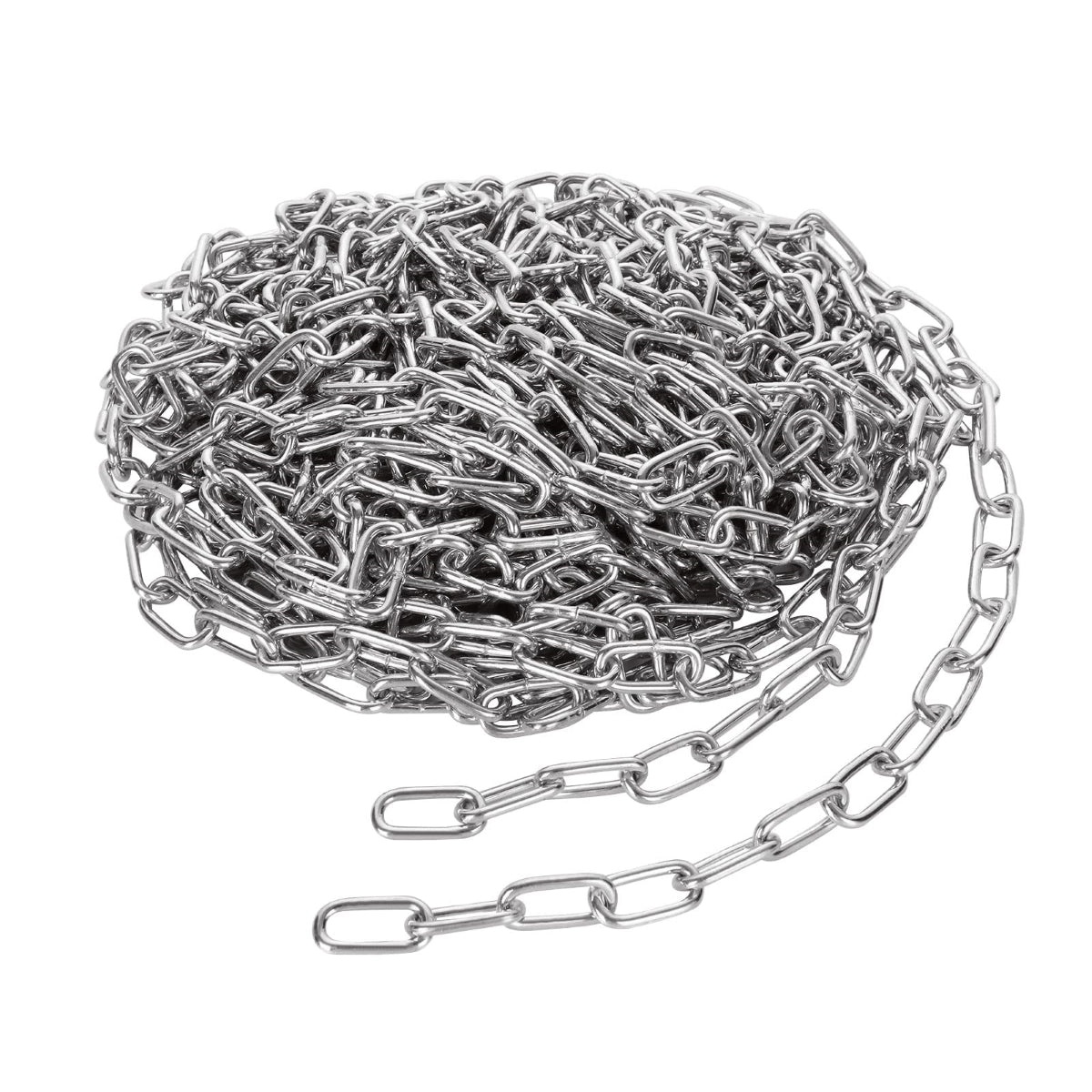 Поцинкована стоманена верига с къси звена 4 мм, DIN5685A, 50 м