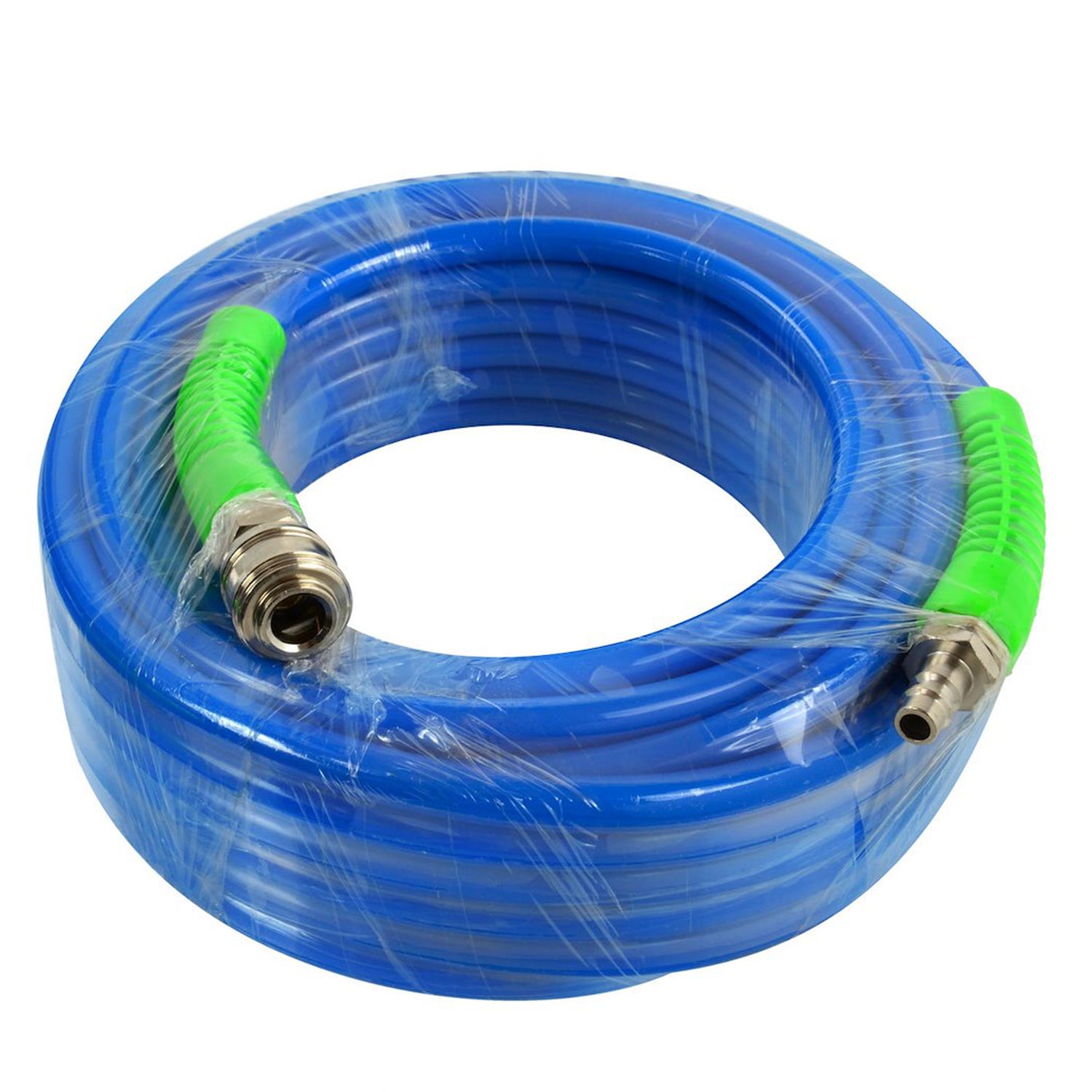 Армиран полиуретанов пневматичен маркуч 15 м, 8 x 12 мм, с 1/4" бързи съединения - GEKO