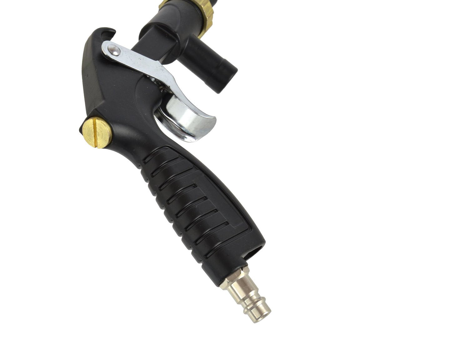 Пневматичен пясъкоструен пистолет с 2 дюзи (метална и керамична) и маркуч - GEKO