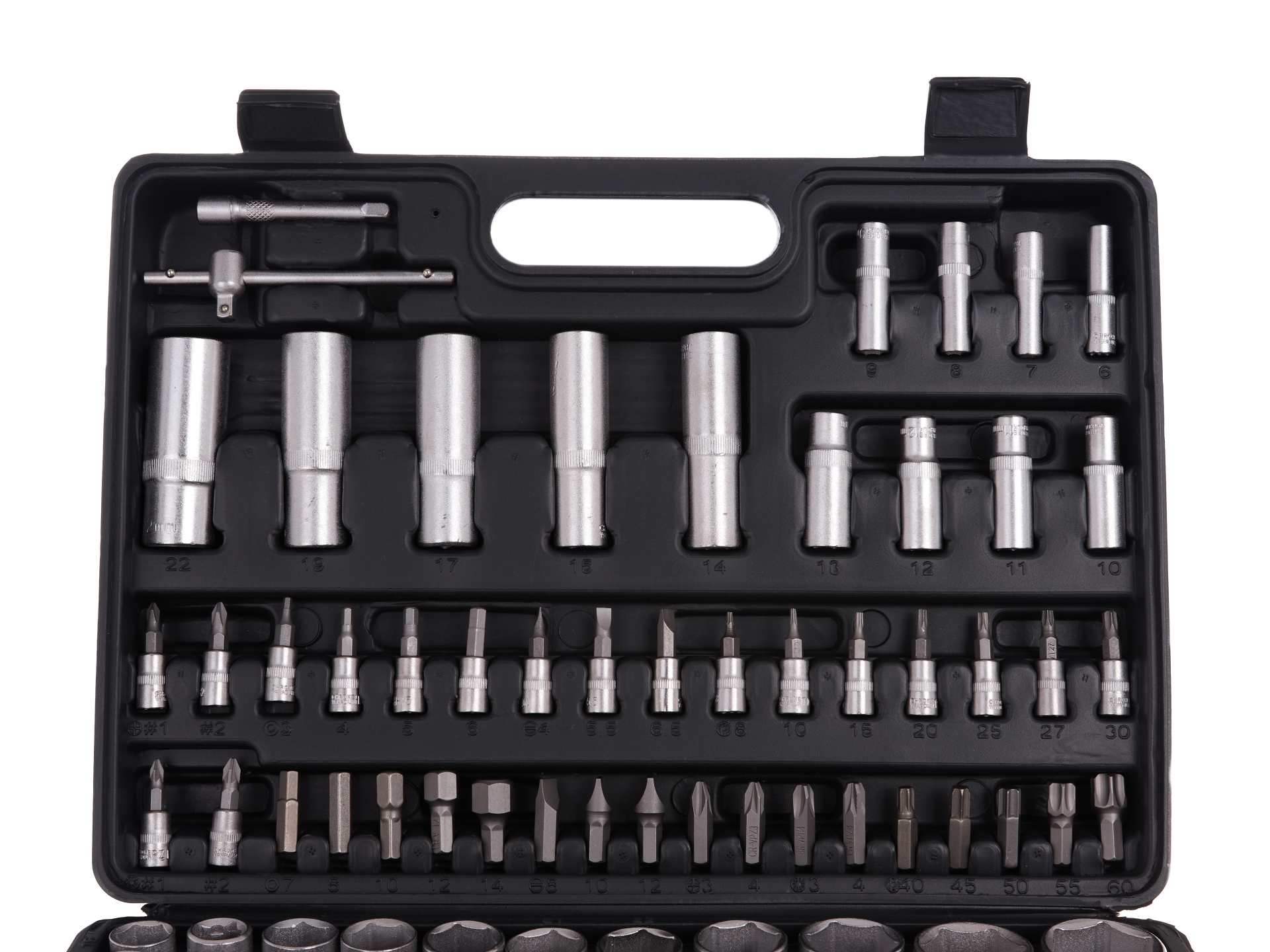 Комплект инструменти 108 бр. 1/4 1/2 CR-V HEIDMANN