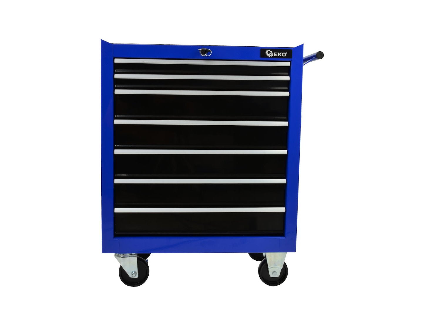 Необорудван метален шкаф за инструменти с 7 чекмеджета GEKO