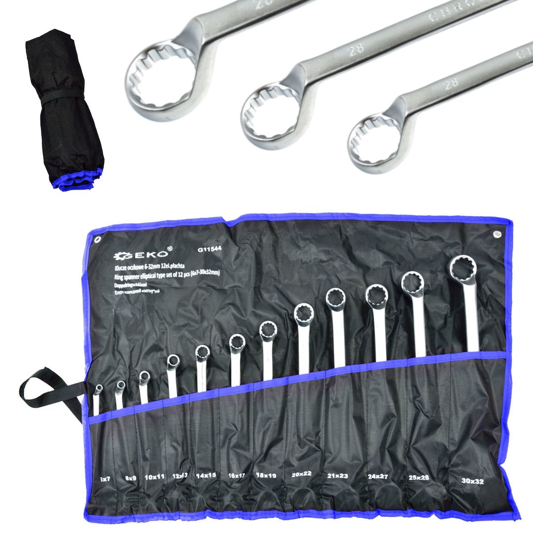 Комплект двойни ключове 6-32 мм, 12 бр.