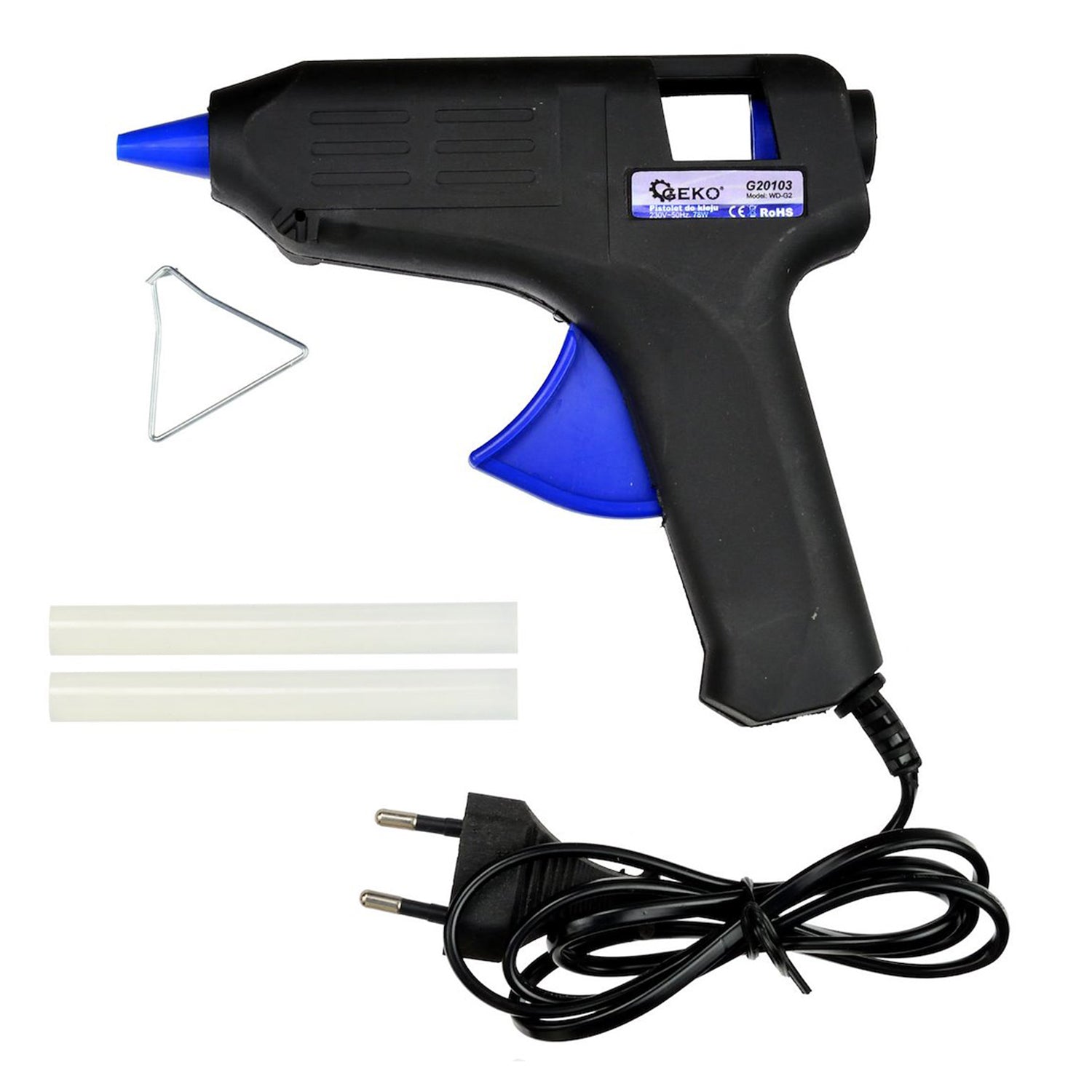 Пистолет за лепене със силикон 78W GEKO