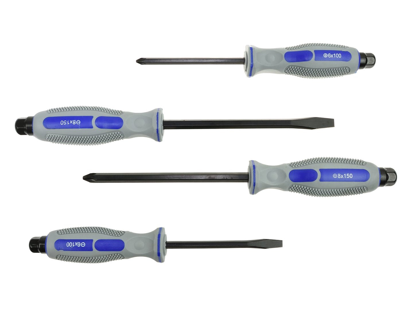 Комплект 4 механични ударни отвертки CRV GEKO