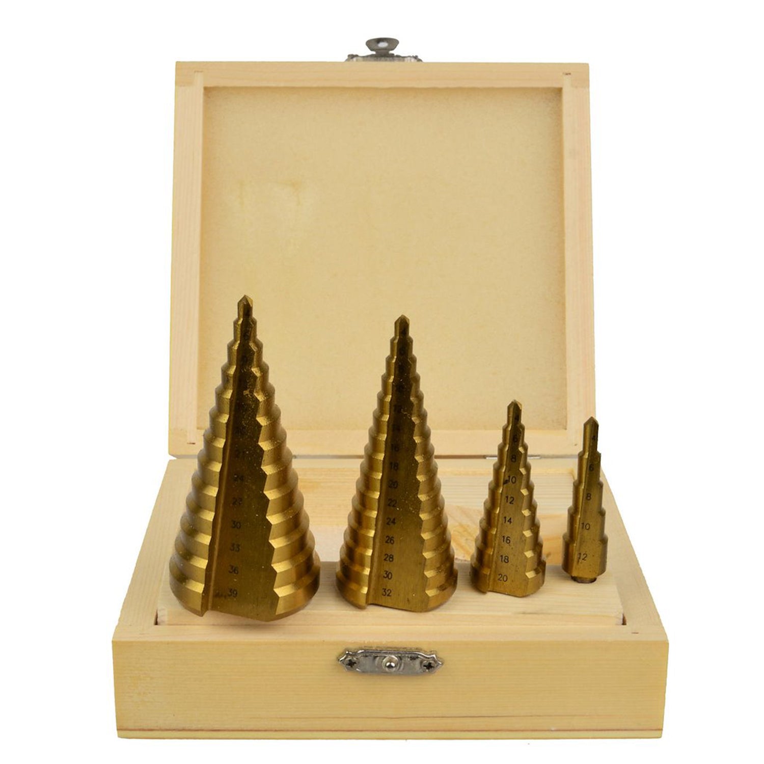 Комплект стъпаловидни свредла HSS 4 бр. GEKO