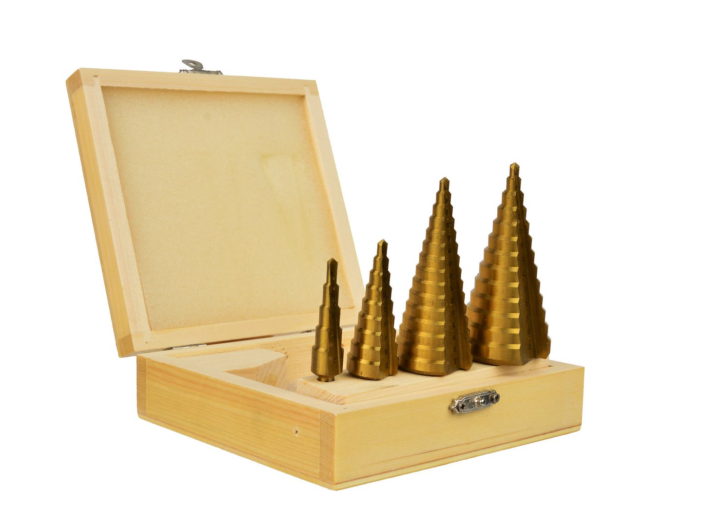 Комплект стъпаловидни свредла HSS 4 бр. GEKO