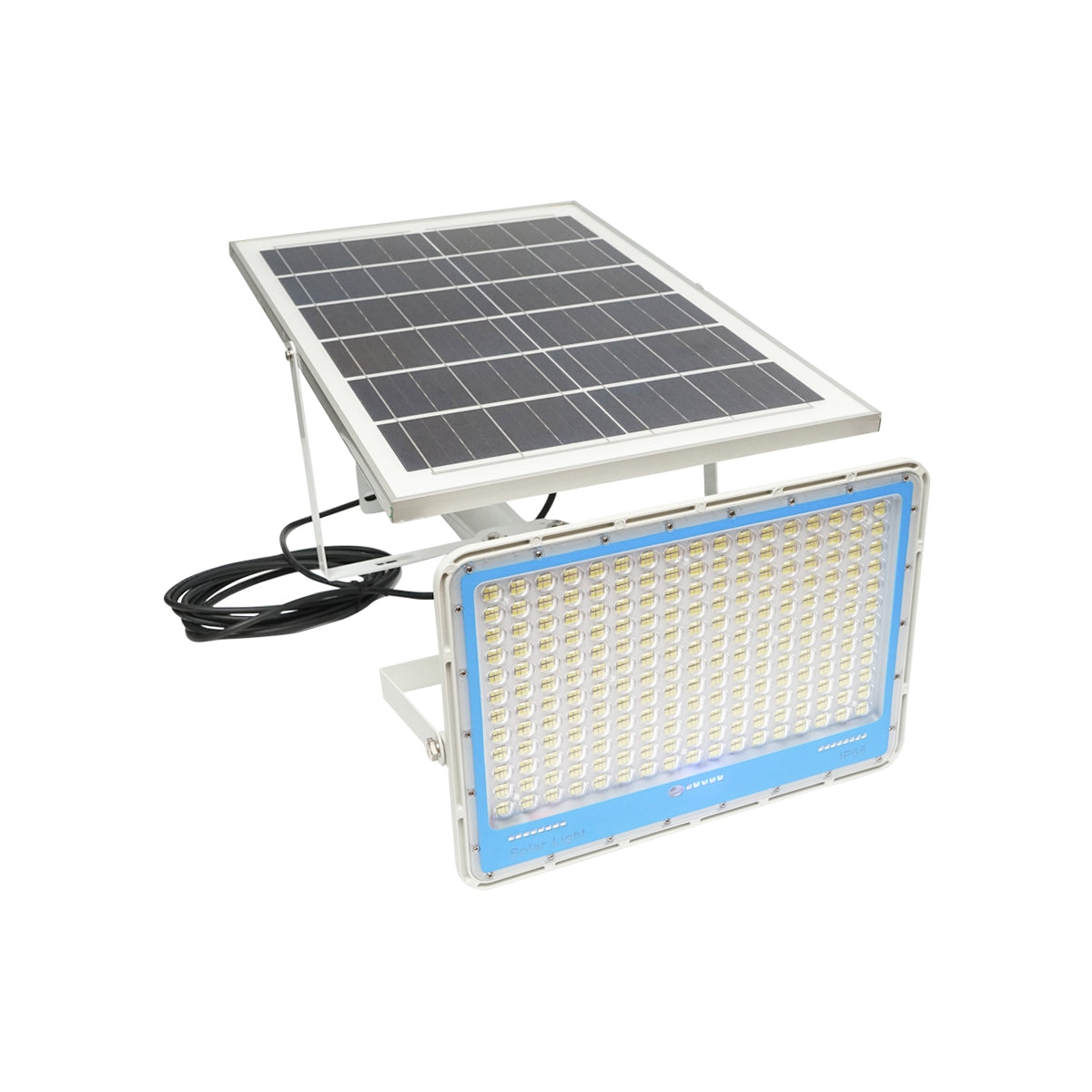 LED прожектор 400W, 6500K със соларен панел 28W дистанционно и батерия 40Ah Breckner Germany
