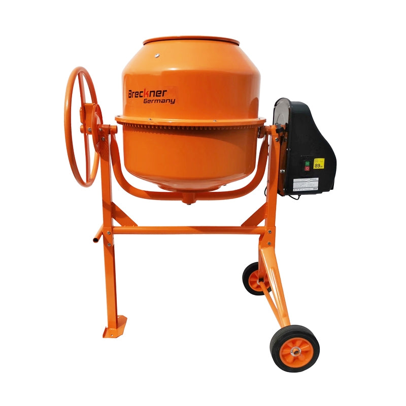 Бетонобъркачка 800W, обем 180L, чугунено зъбно колело и коронка, 61Kg Breckner Germany