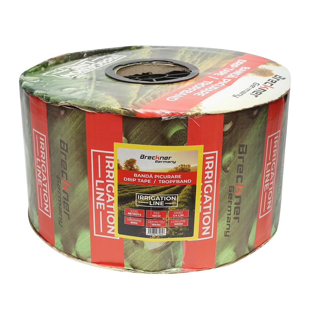 Лента за капково напояване, ролка 500 м 1,4L/H, D16 мм разс. 10см Breckner Germany