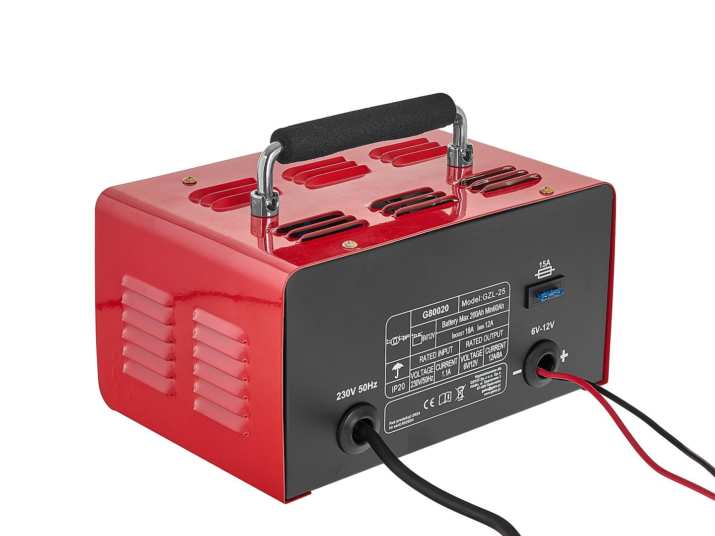 Зарядно устройство 75A, 6/12V за автомобилни акумулатори с капацитет 20-120 Ah - GEKO