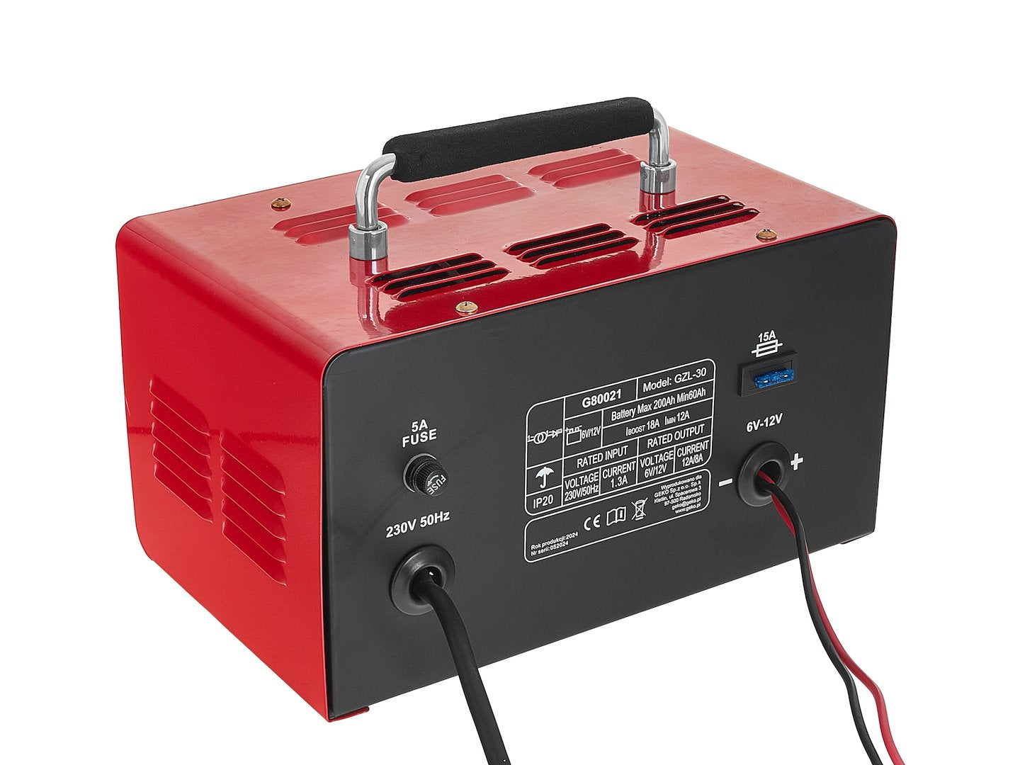 Зарядно устройство 100A, 6/12V за автомобилни акумулатори с капацитет 20-120 Ah - GEKO