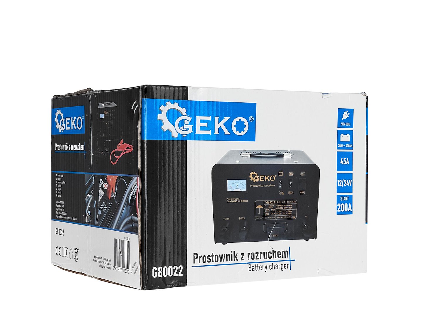 Зарядно устройство със стартов робот 200A 12/24V GEKO