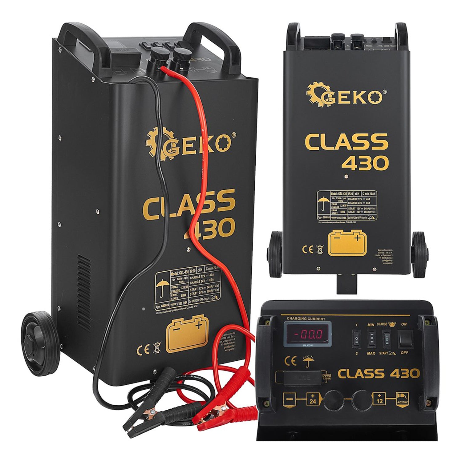 Робот за стартиране на автомобилен акумулатор с изправител 360A клас 430