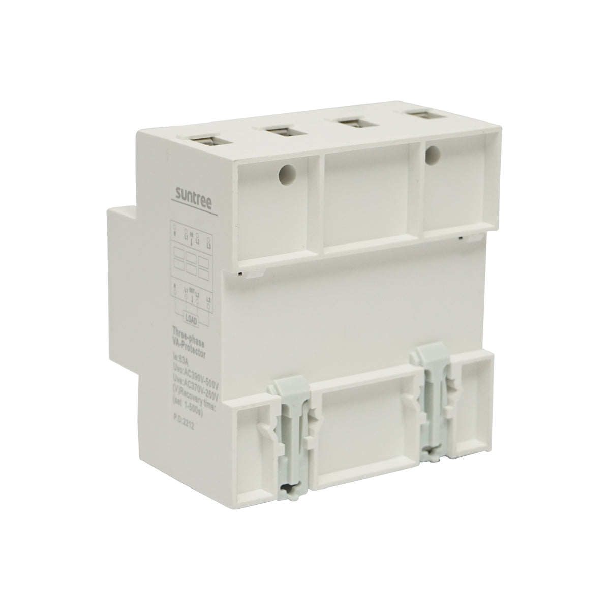 Цифрово защитно реле 63A, трифазно, за наблюдение и защита от поднапрежение и свръхнапрежение LDVP3-63A 380V