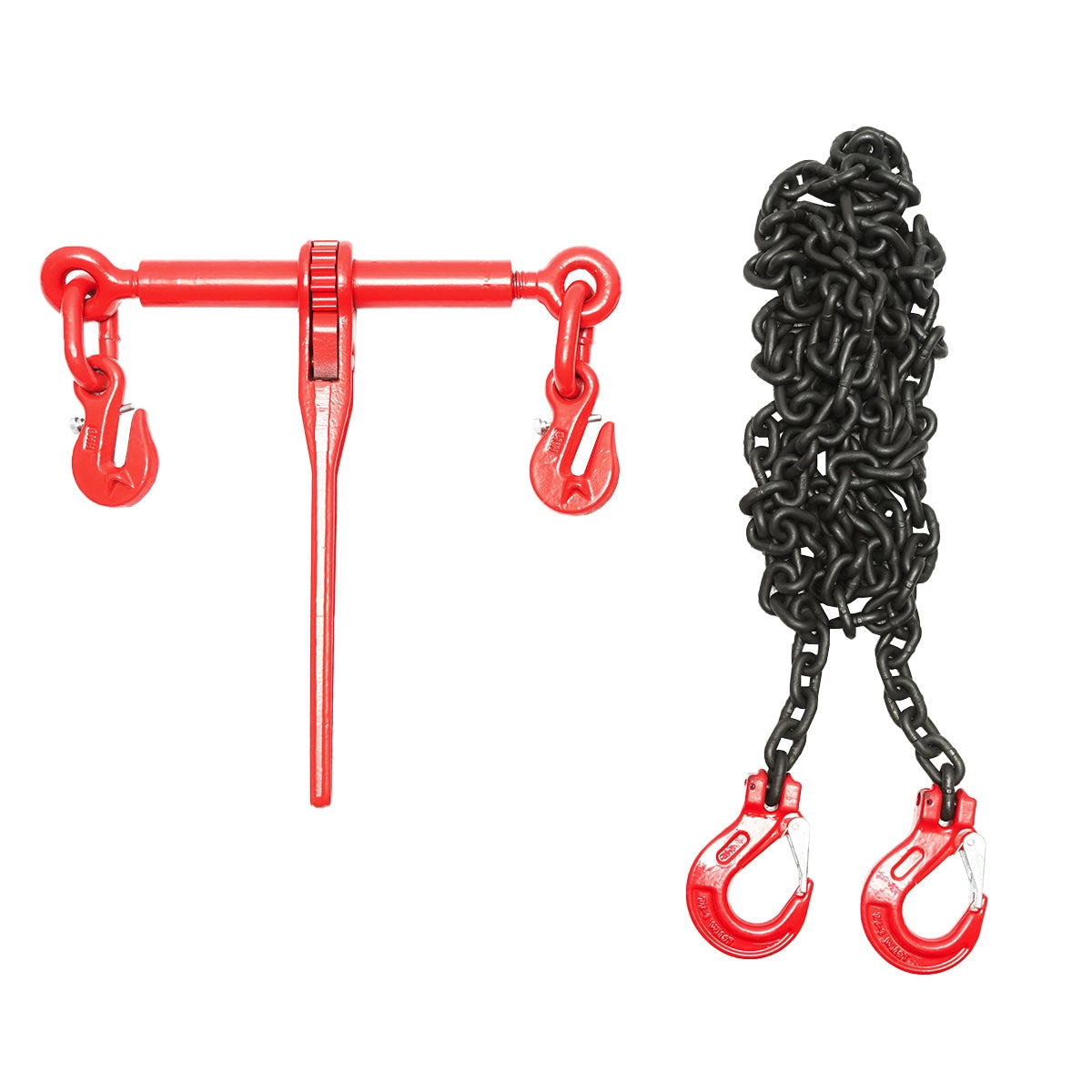 Анкерна верига за тежки машини с тресчотка, поддържано тегло 4т, дължина на веригата 4м, дебелина на веригата 8мм