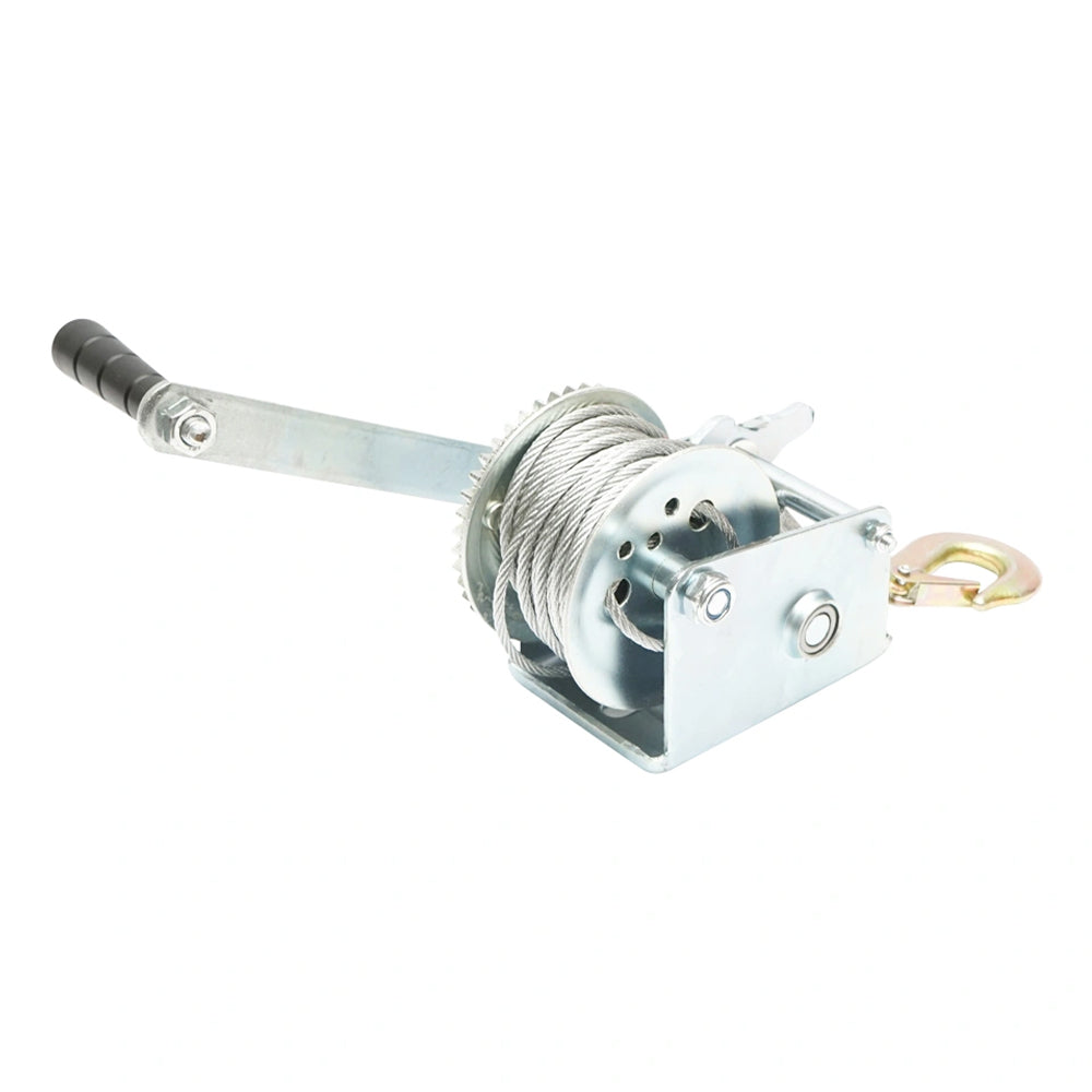 Ръчна лебедка със стоманен кабел 8 м 350 кг