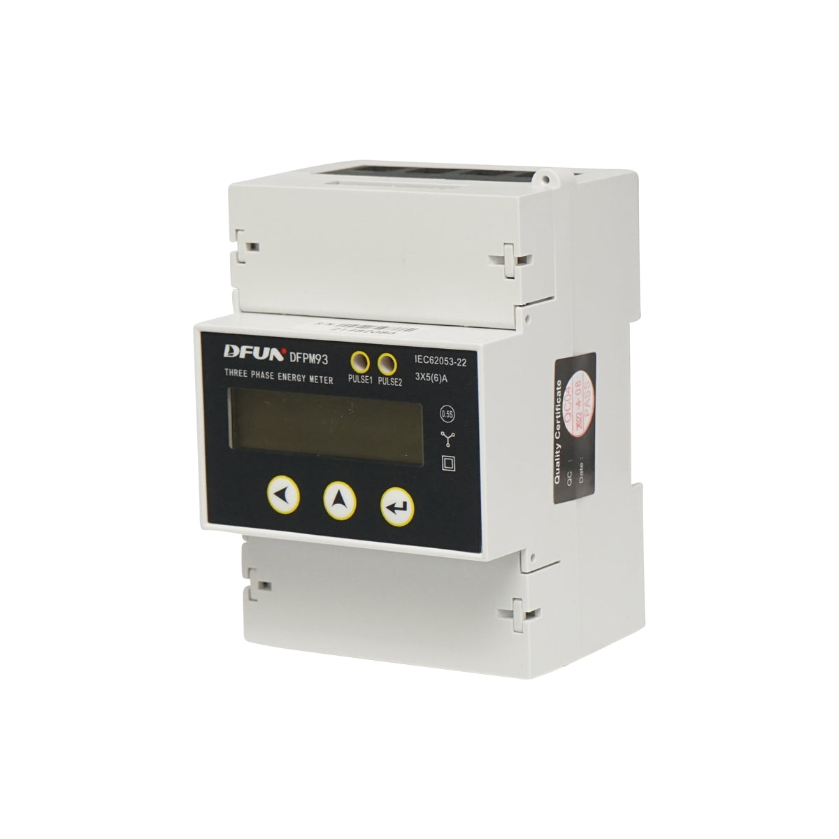 Комплект реле за мощност DFUN DFPM93 интелигентен измервателен уред, трифазен 3x220-380V, 6400imp/Kwh с цифров предпазител, трансформатор Split Core 600V, 300A/5A, 50-60Hz