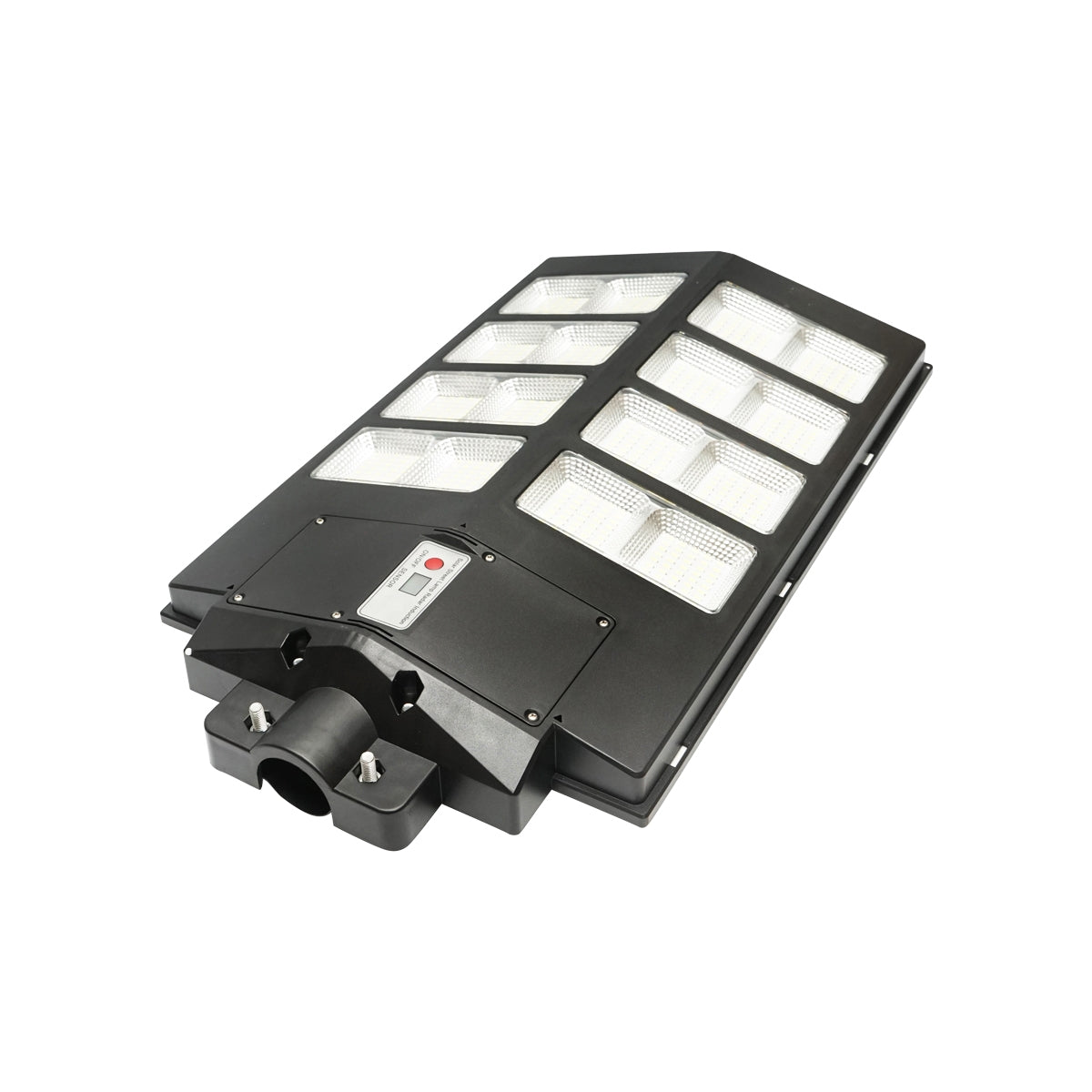 LED соларна лампа 300W за улично осветление 6500K със соларен панел, дистанционно, сензор за движение и монтаж на стълб Breckner Germany