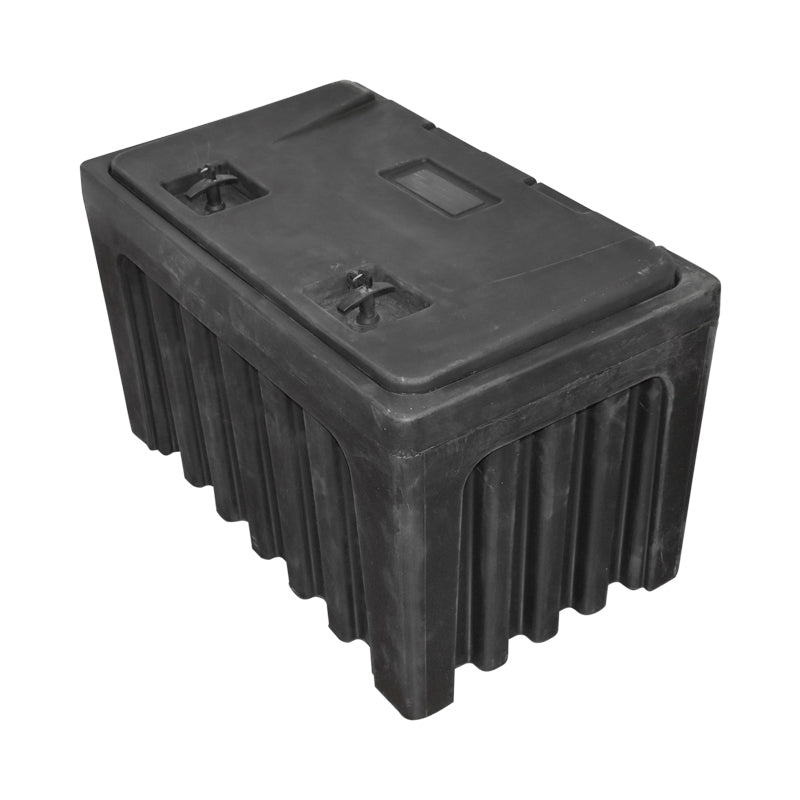 Кутия за инструменти без подпора, черна пластмаса 460x580x800 мм