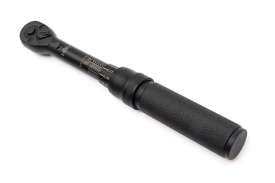 Комплект динамометричен ключ 1/4" прецизен 2-20NM 32 части HBM