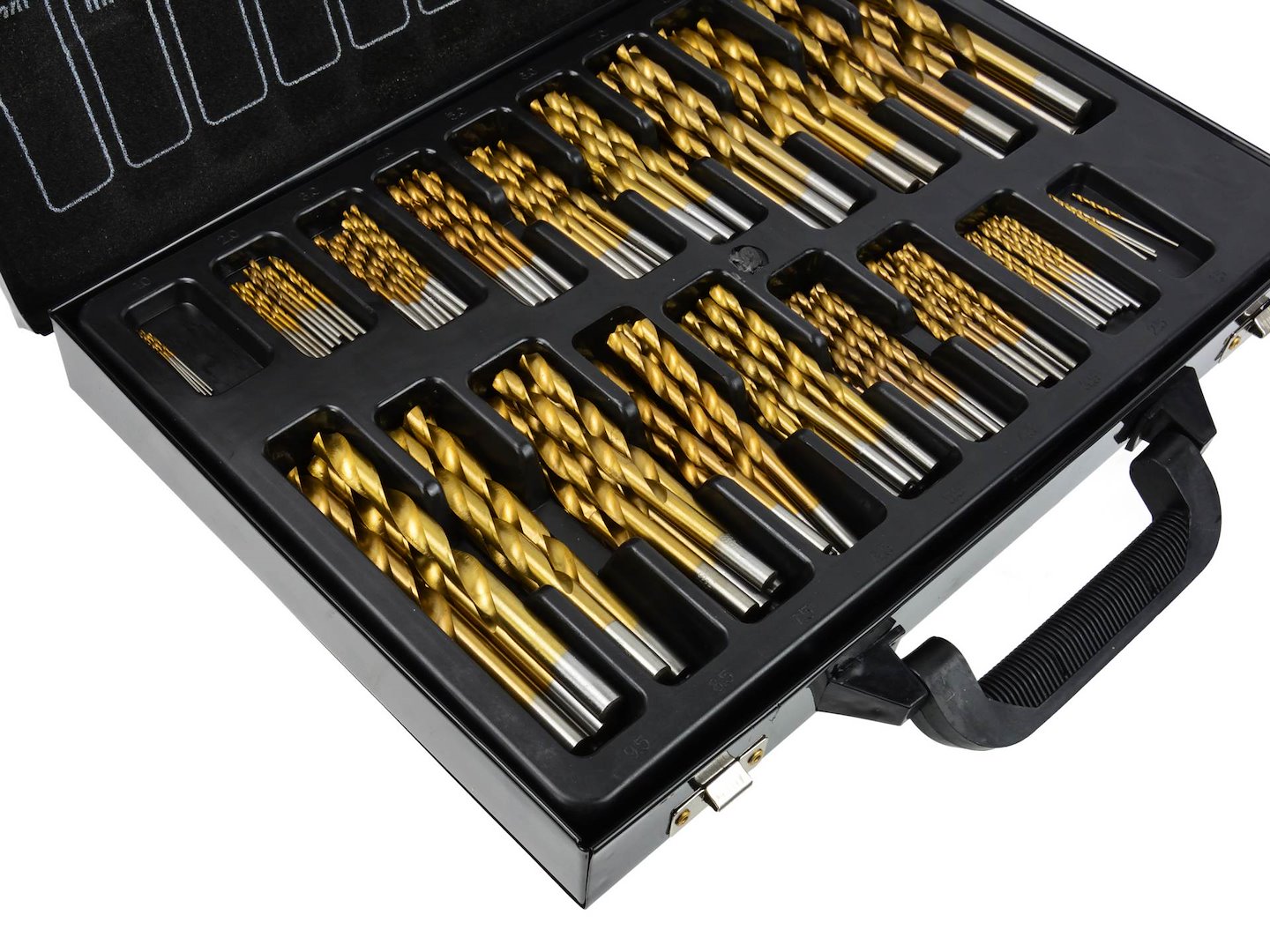 Комплект 170 титанови HSS свредла за метал 1-10 мм - GEKO