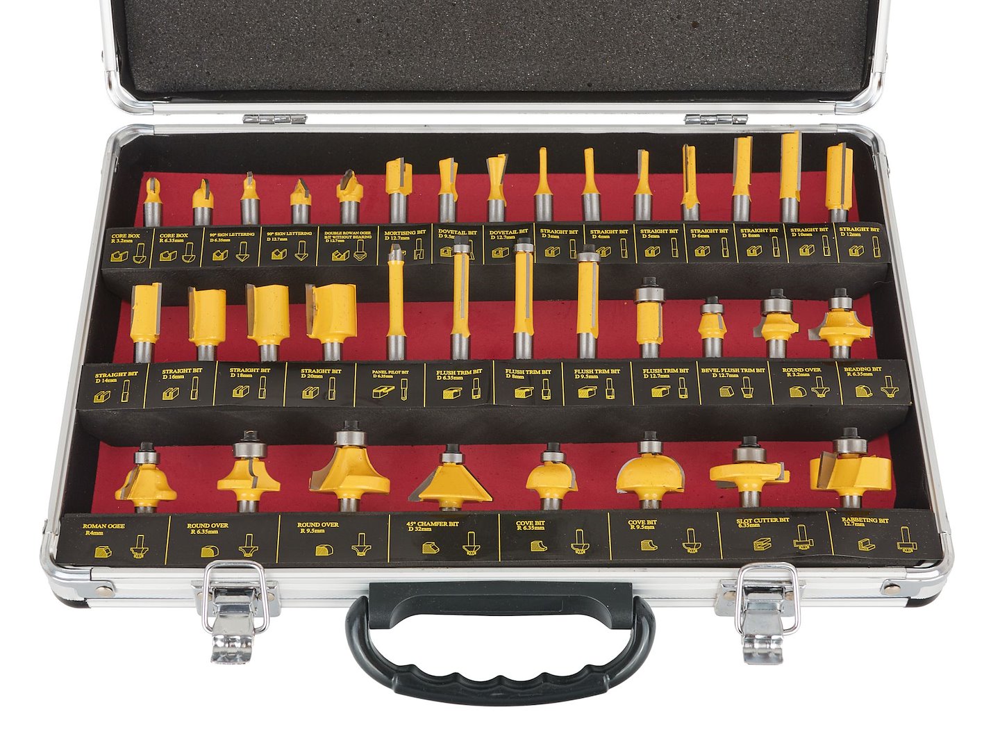 Комплект 35 фрези за дърво KELTIN