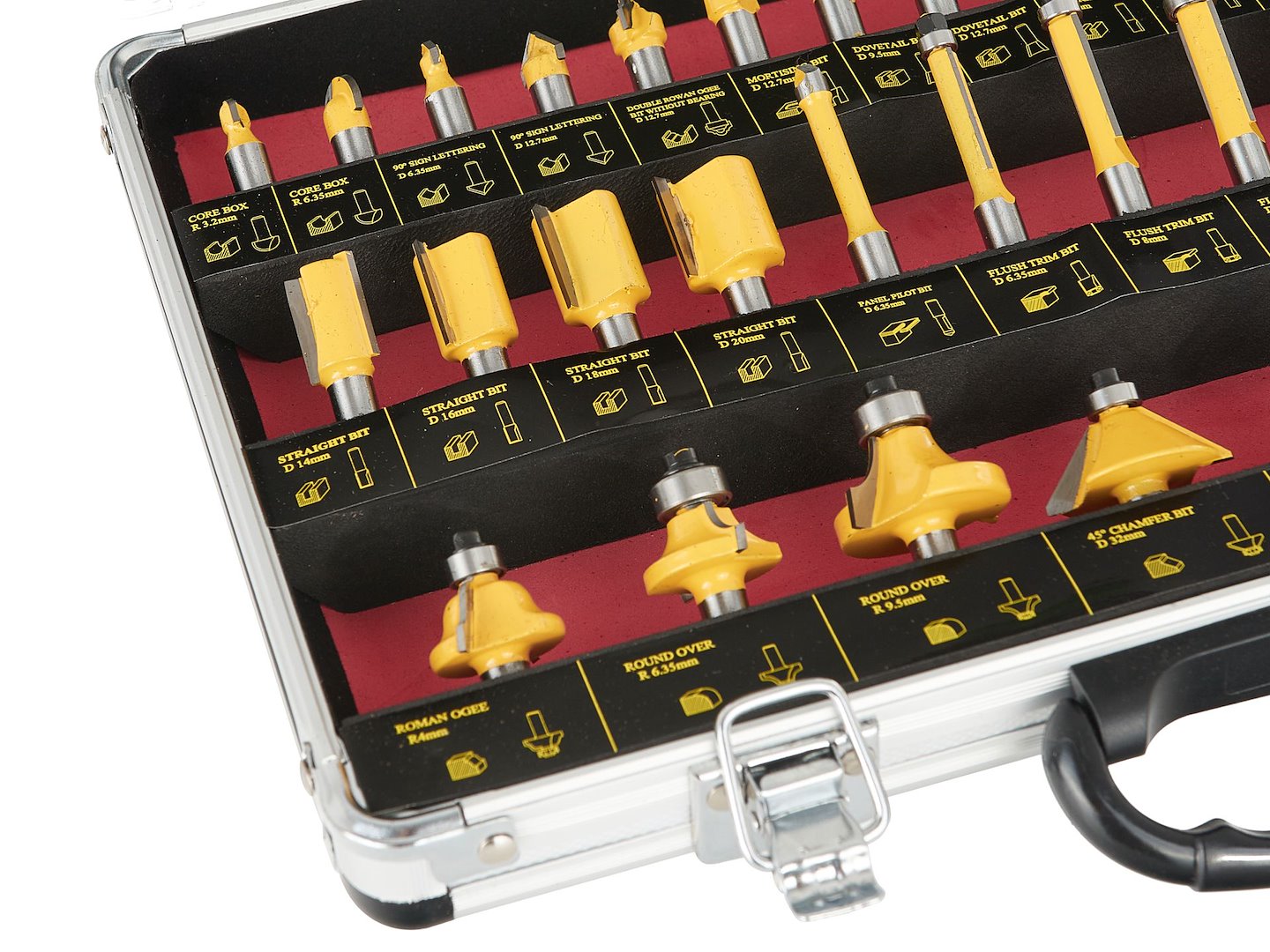 Комплект 35 фрези за дърво KELTIN