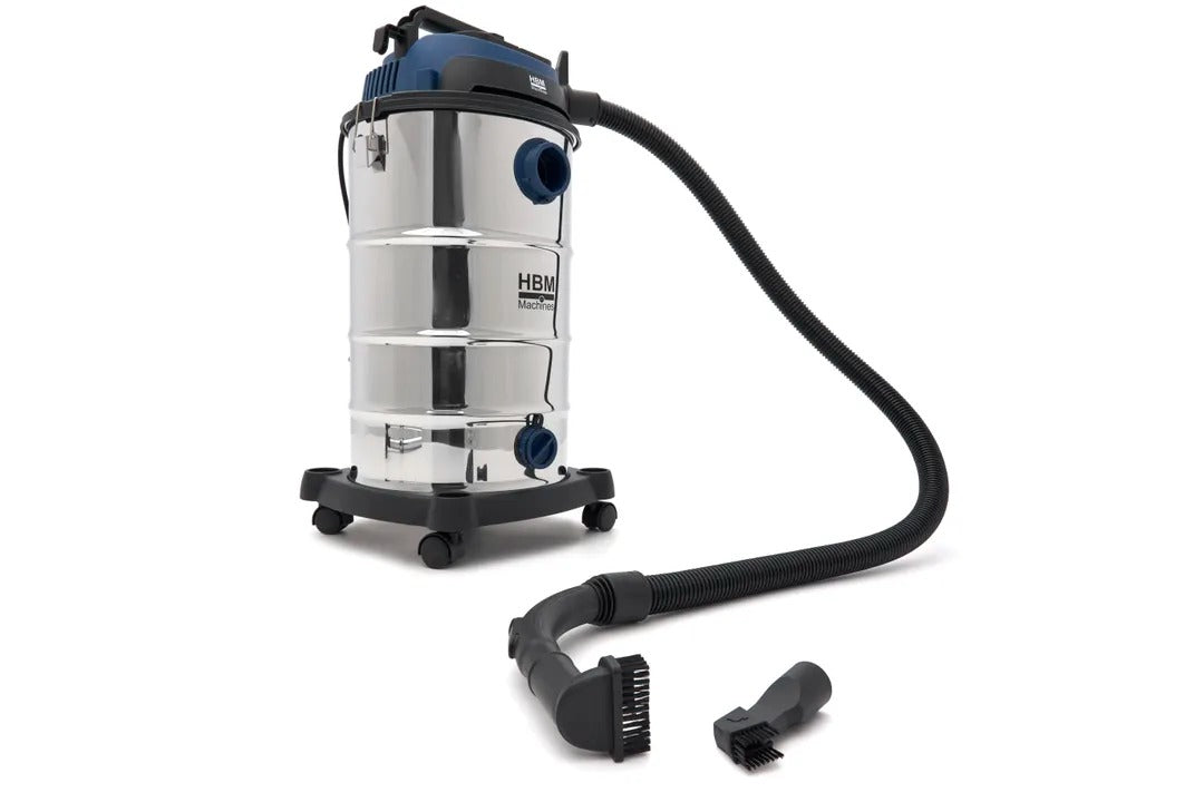 Професионална прахосмукачка за мокро/сухо почистване, 1600W, 40 л компактен и тих HBM
