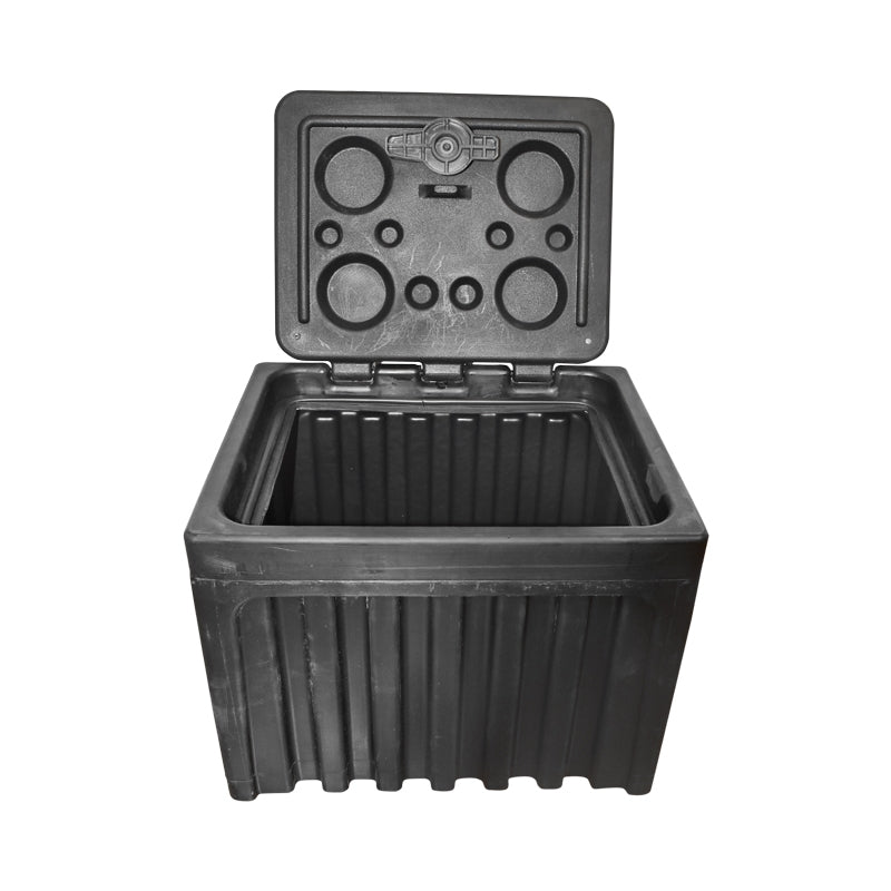 Кутия за инструменти без подпора, черна пластмаса 380x400x500 мм