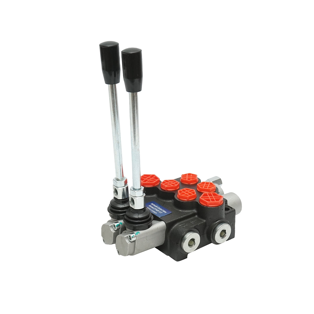 Хидравличен разпределител с 2 лоста поток 40L/min с включен лост и редуктор -15 /+80 Breckner Germany