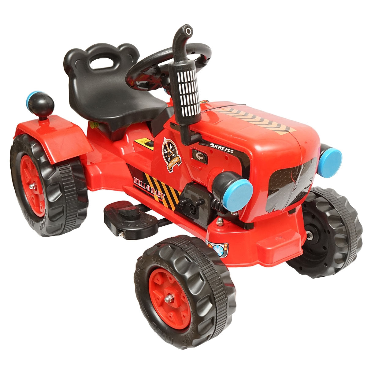 Електрически трактор с ремарке и батерия за деца, играчка 3-6 години Hello Baby