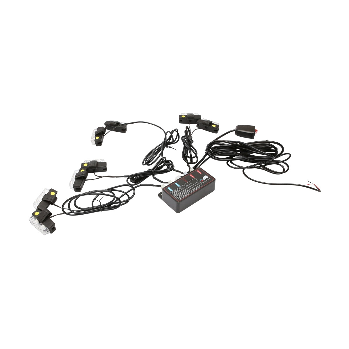 Комплект 8 стробоскопа с 2 LED, жълта светлина 12V Breckner Germany