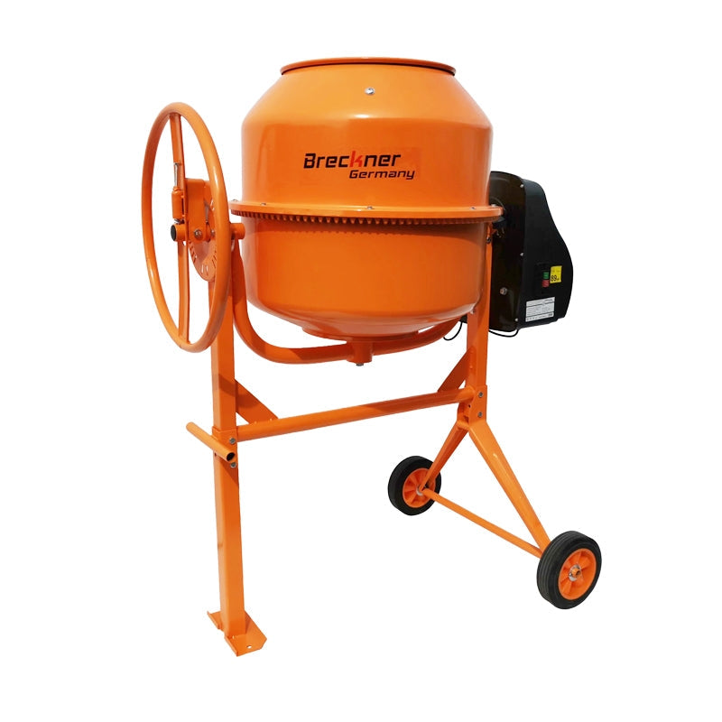 Бетонобъркачка 800W, обем 180L, чугунено зъбно колело и коронка, 61Kg Breckner Germany