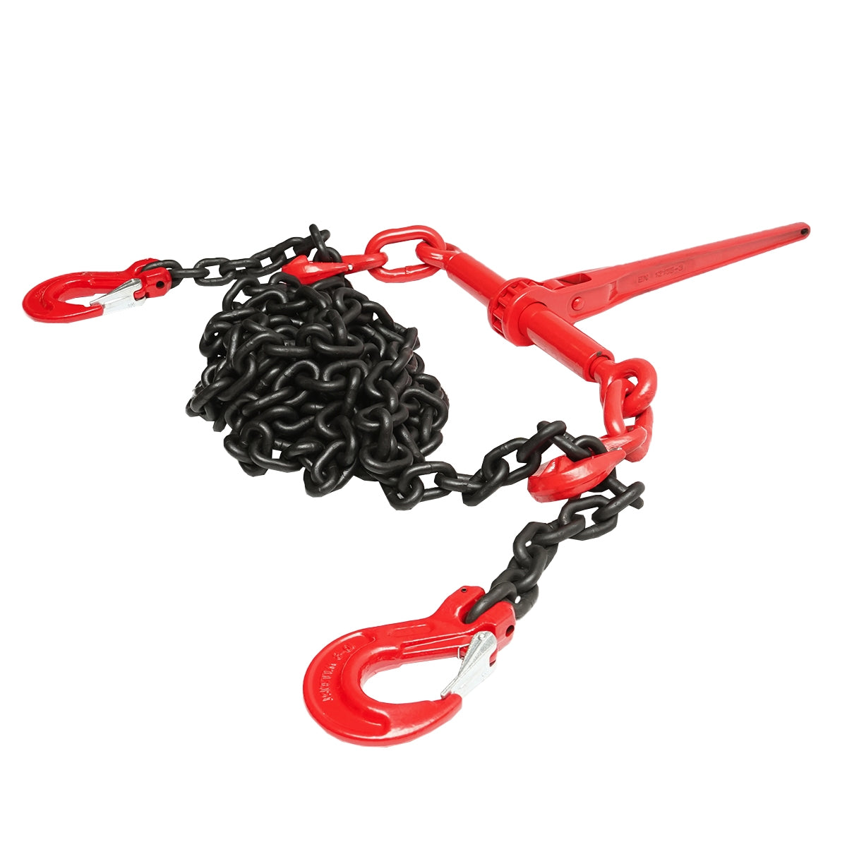 Анкерна верига за тежки машини с тресчотка, поддържано тегло 6.3т, дължина на веригата 6м, дебелина на веригата 10мм