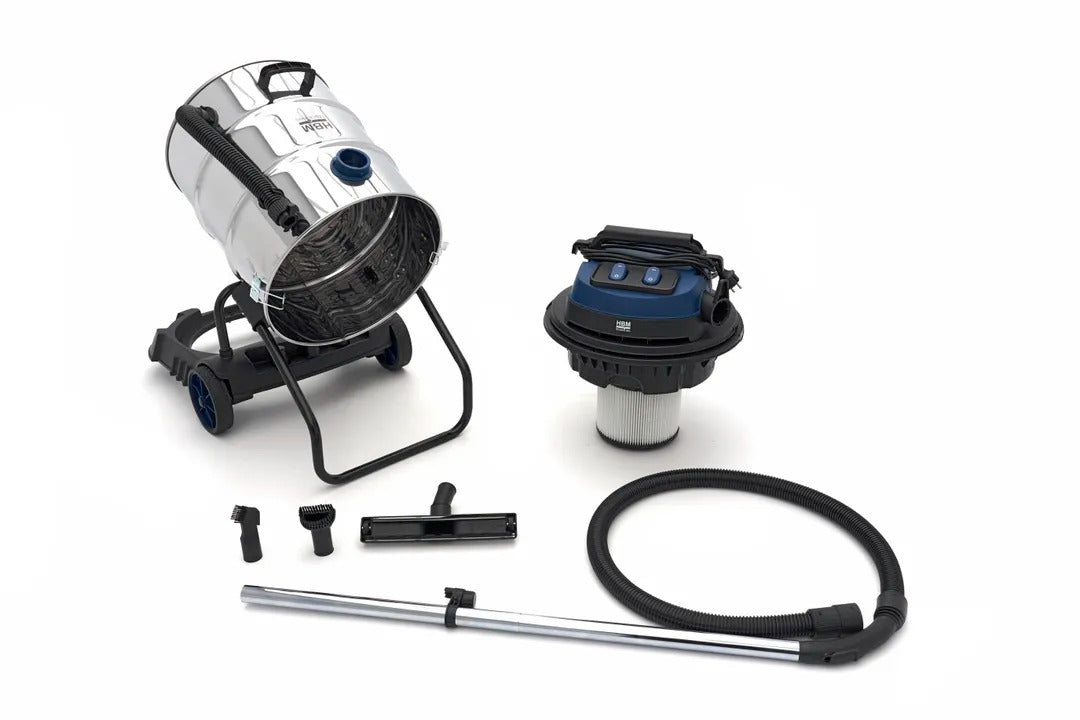 Професионална прахосмукачка за сухо/мокро почистване 2400W, 80 л HBM
