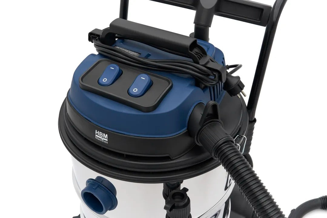 Професионална прахосмукачка за сухо/мокро почистване 2400W, 80 л HBM