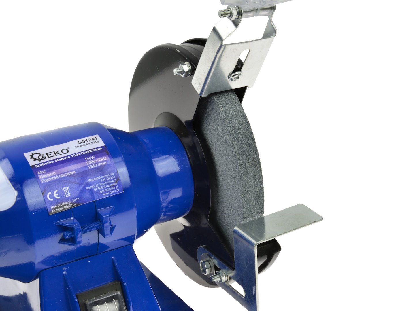 Настолна полираща машина 150W шлифовъчна и полираща машина 150 мм GEKO